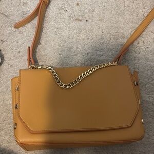 Tan Leather Crossbody Bag